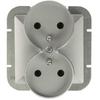 Abex Perła Silver - Double Socket (+0) for PT-6PR Frame