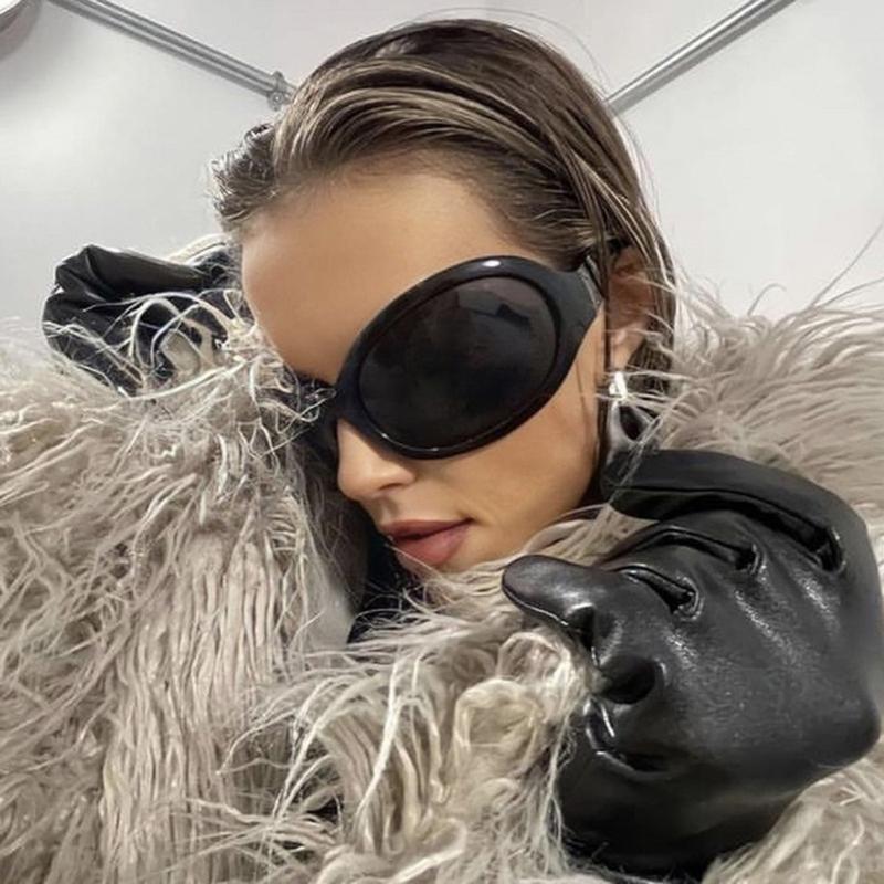 Punk Sunglasses y2k Sunglasses Alien Sunglasses Uv400 Sunglasses Shades Glasses Eyeglasses Wrap Around Sunglasses