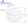 Water Pump Impeller Kit For Volvo Penta 818680 Marine Engine Replace Sherwood 15000K CEF 500167 Sierra 18-3021