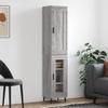 VidaXL Highboard Sonoma Grey 34.5x34x180 Cm Engineered Wood 3200407