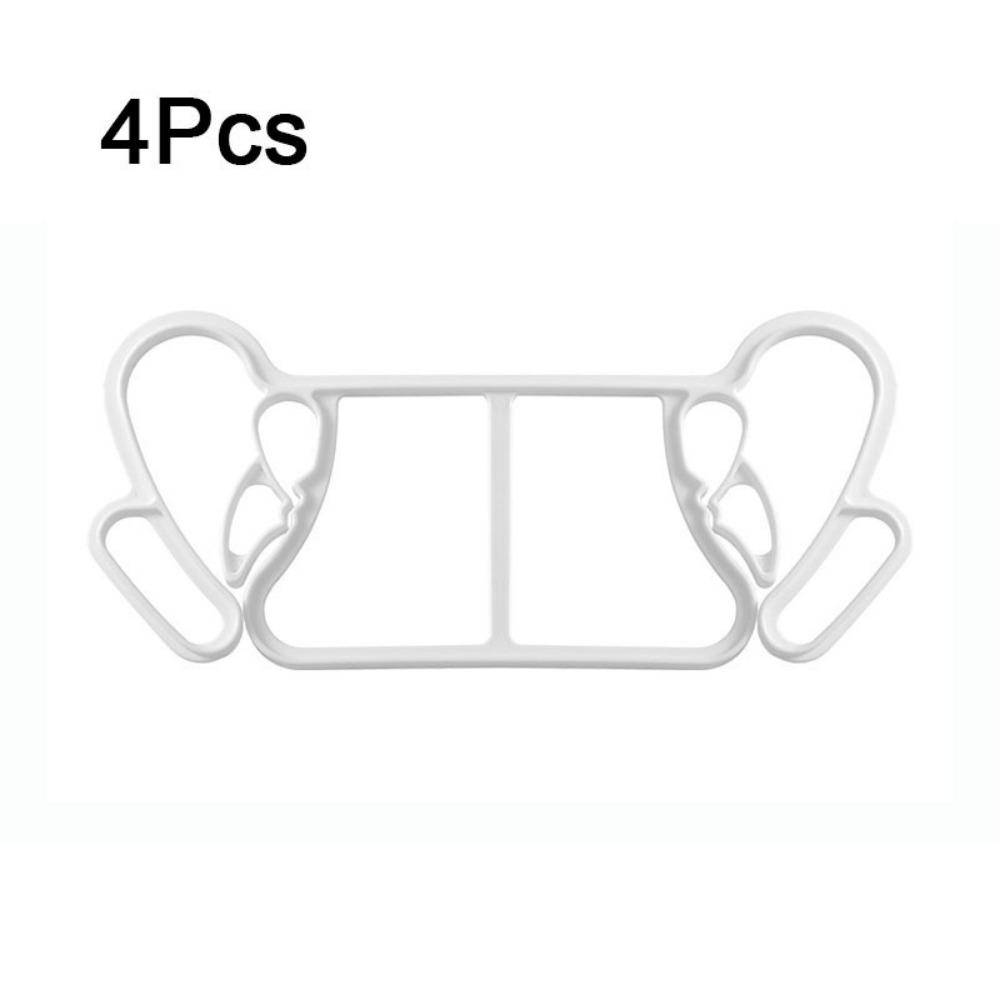 

4Pcs Anti-slip Quilt Hanging Bracket Plastic Large Quilt Clip Ventilated Bracket Set Comforter белый