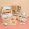 Montessori Wooden Ball Rolling Box: Early Education Toy for Children's Concentration Training