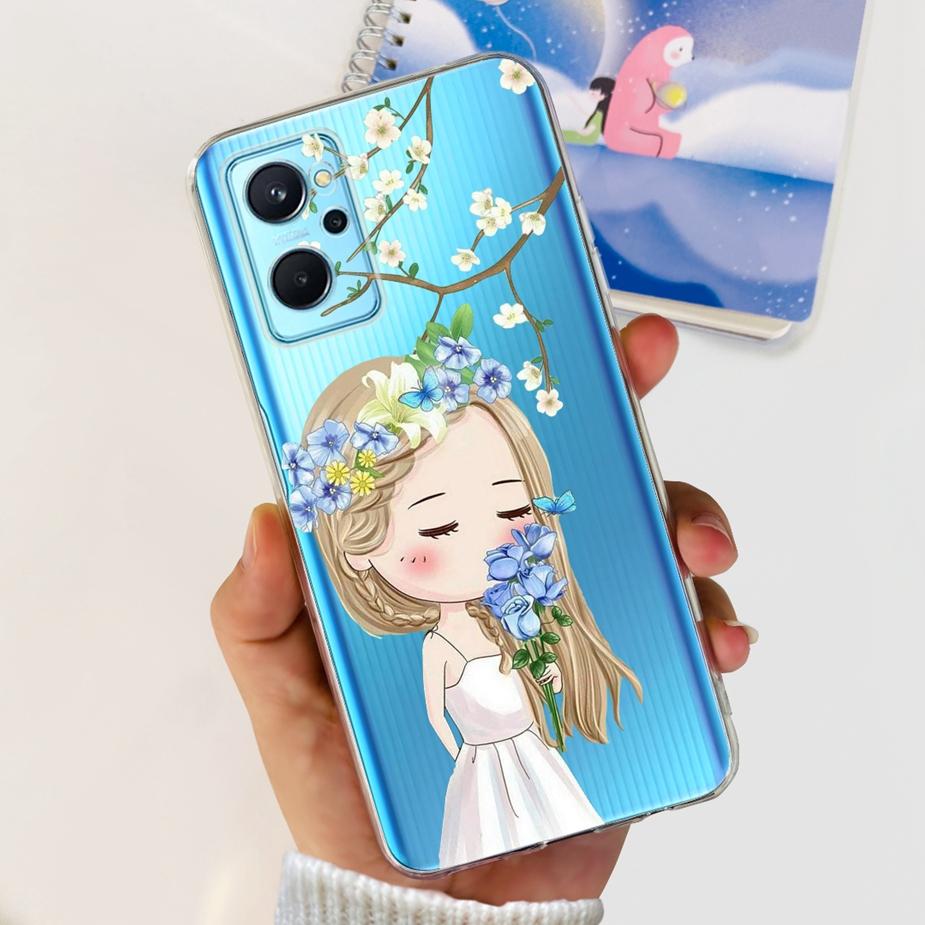For Realme 9i Case RMX3491 New Fashion Painted Cover Clear Silicone Soft TPU Phone Case For Realme 9i 5G RMX3612 Realme9i Fundas