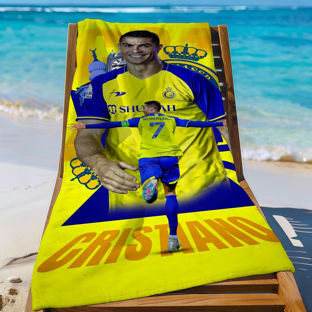 Stern C-Cristiano Super R-Ronaldo-S CR7 Handtuch für Schwimmen Yoga Fitnessstudio Schnelltrocknend Weich und hautfreundlich Strandtücher Ganzjahres