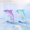 Ocean Series Seven Color Dolphin Cartoon Car Desktop Ornaments Mini Dolphins Ornaments  Aquarium