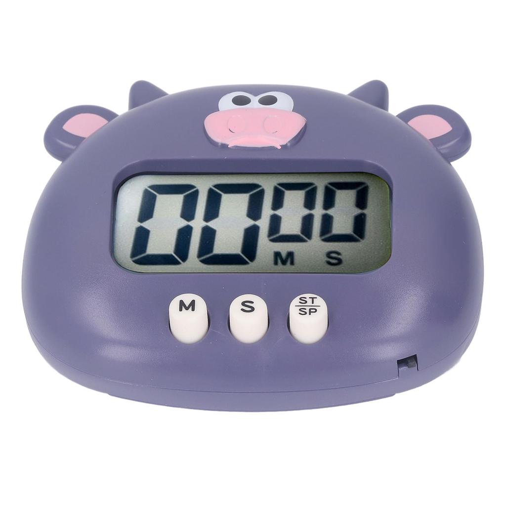 Digital Kitchen Timer Countup Countdown Cartoon Animal Sound Flash Alert Easy Operation with Stand