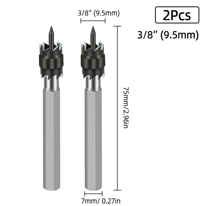 HSS Double Sided Rotary Spot Welding Broca Metal 8 Sided Cutter 9.5mm Bitum Remover Drill Bit Hole Opener Cutter Spot Weld Tools