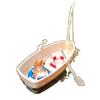 Miniature Floating Boat Ornament - DIY Model for Fish Tank & Landscaping
