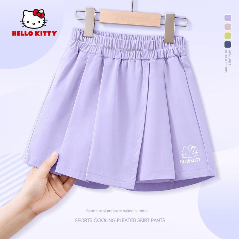 My Melody Children's Pants 2026 New Summer Girls' Pleated Skirt Pants Stylish Fashionable Short Skirt Girls' Big Kids Shorts