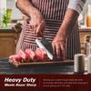 Ultra Sharp Japanese Butcher Knife with Finger Hole Boning Knife Meat Cleaver Stainless Steel Chef Knife Full Tang Wood Handle