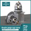 Leak-proof Plug, Bouncing Drain, Press-type Washbasin Plug, Universal and All-purpose Washbasin Ceramic Anti-odor Core