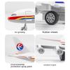 Children's Pressure Molten Metal Toy Airplane, 10-inch Original A380 Model, Audio-visual Simulation Airplane, Gift