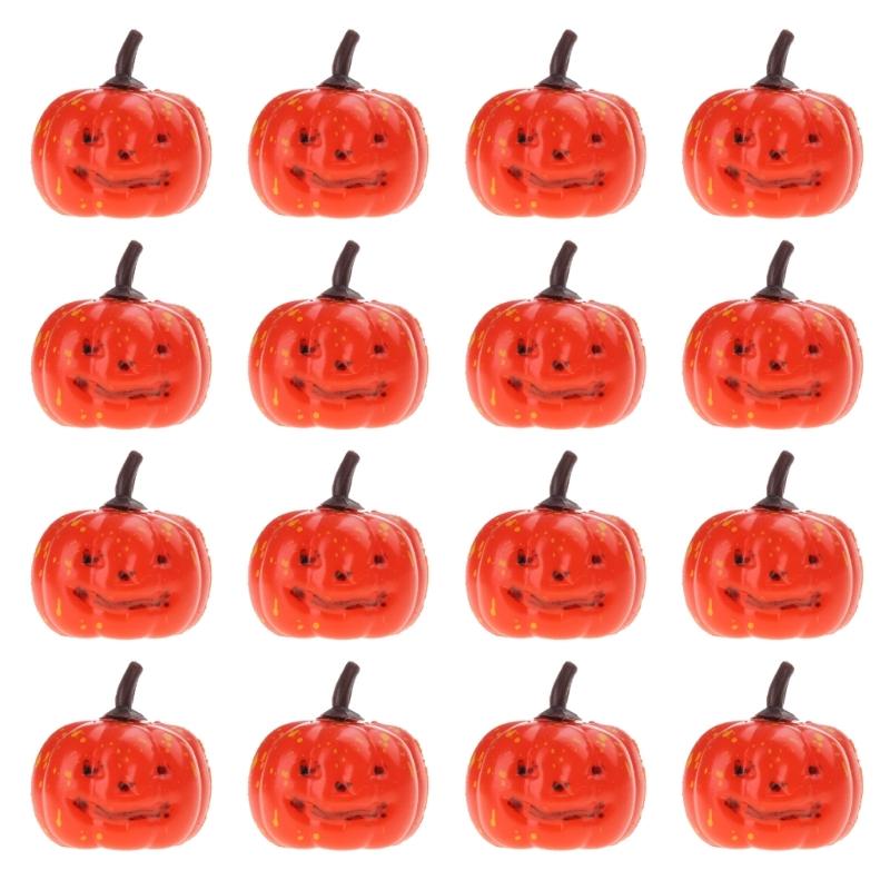 

Pumpkin Statue for DIY Fairy Garden Home Accessories Halloween Party Favor 1