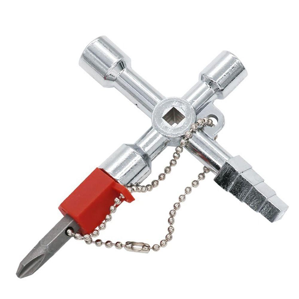 Cabinet With Bits 4-in-1 Wrench Key Wrench Cross Switch Wrench Hand Tool