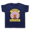 PARADISE PD UNOFFICIAL POLICE DEPARTMENT BADGE TV KIDS CHILDS T-shirt