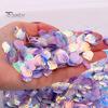Seashell Sequins Multicolor Decorative Portable Oval Hologram Mermaid Paillette Sequins Daily Use
