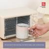 SOLECASA Keramikbecher Farbverlauf Kaffeetasse Milchteetasse Henkel Frühstückstasse Trinkgeschirr Küche Spülmaschinenfest Geschenke