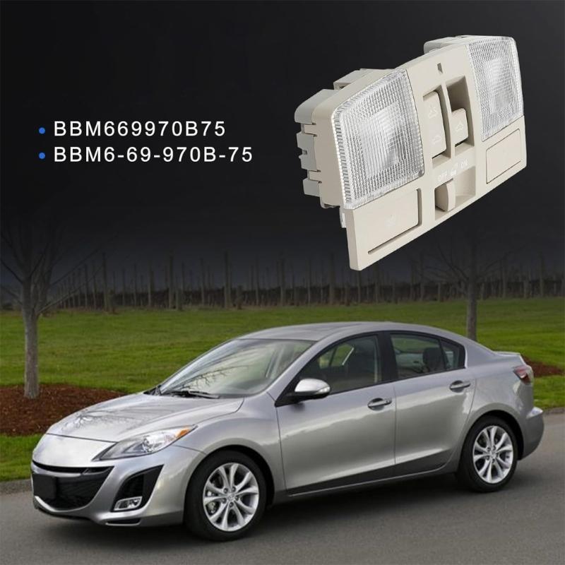 LED Map Reading Light Roof Console with Sunroof Switches for 2010-2013 Sedan and Hatchback Models Equipped with a Factory Sunroof BBM669970B75