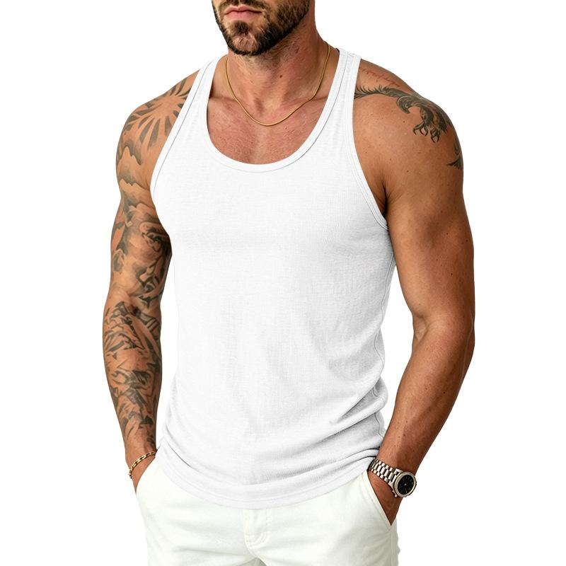 Men Sleeveless Breathable Quick Dry Fitness Sports Tank Top S