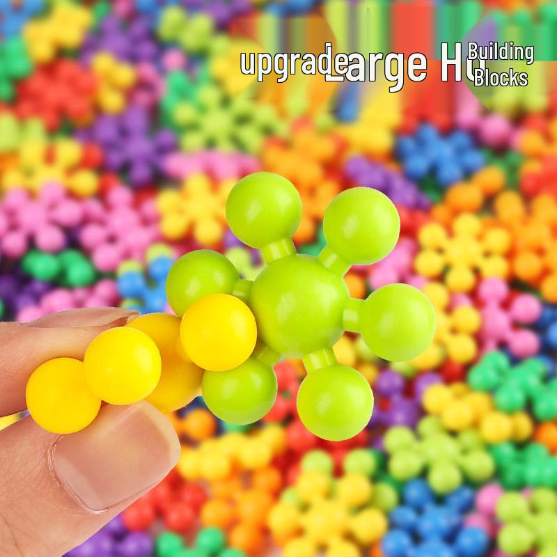 Kindergarten Snowflake Blocks - Interlocking Plum Blossom Jigsaw Puzzle for Early Childhood Education