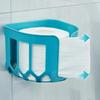 No Drill Wall Mounted Plastic Toilet Paper Holder Space Saving Bathroom Tissue Storage Rack