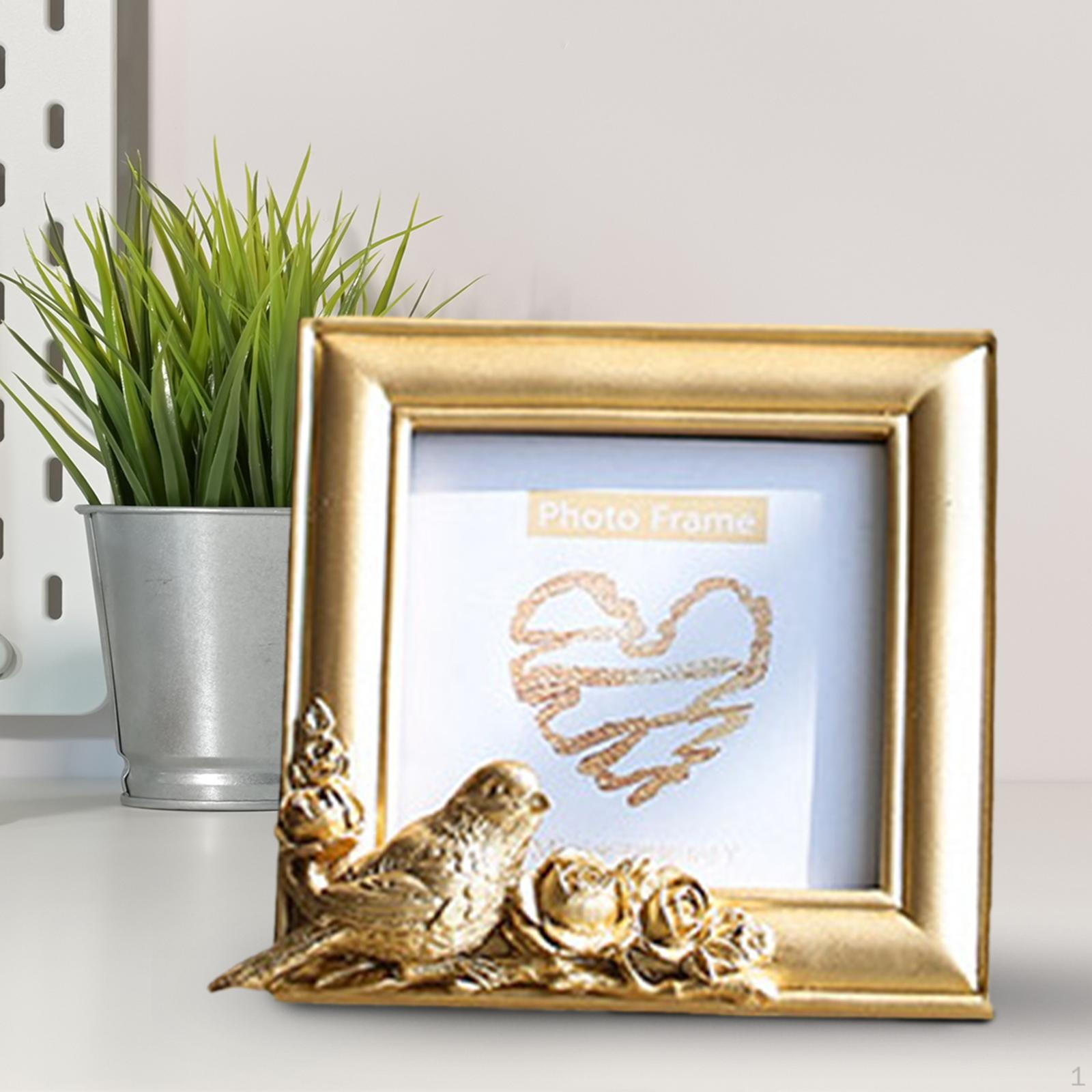 

Classic Retro Picture Frame for Tabletop Or Wall Display in Living Room Hallway 4inch Square
