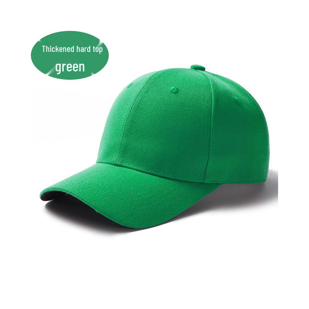 Berretto da Baseball in Lana Verde a Sei Pannelli con Logo Stampato - Cappello da Sole Sportivo Unisex