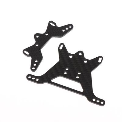 1Set Carbon Damper Stay Front Rear For Tamiya Tt-02B 1/10 Rc Car Chassis Parts Rc Car Replacement Front Damper Stay