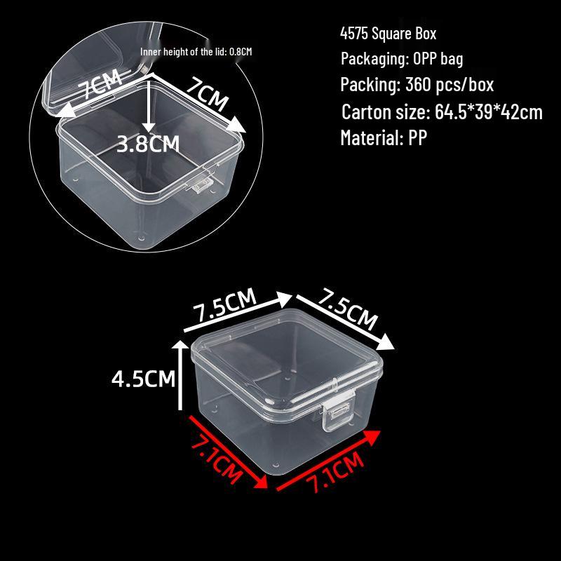 Cutie de depozitare și afișare pentru feronerie din plastic transparent