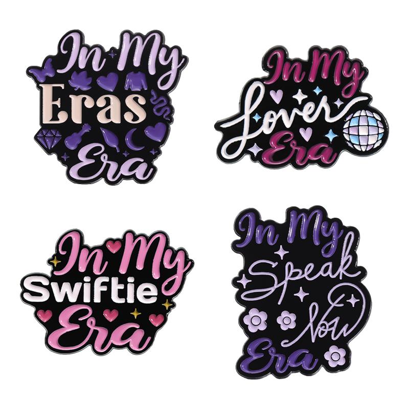 3-9pcs/set Famous Female Music Singer Enamel Pin Song Lyrics Souvenir Brooches Lapel Badge Party Jewelry Gifts For Fans Friends