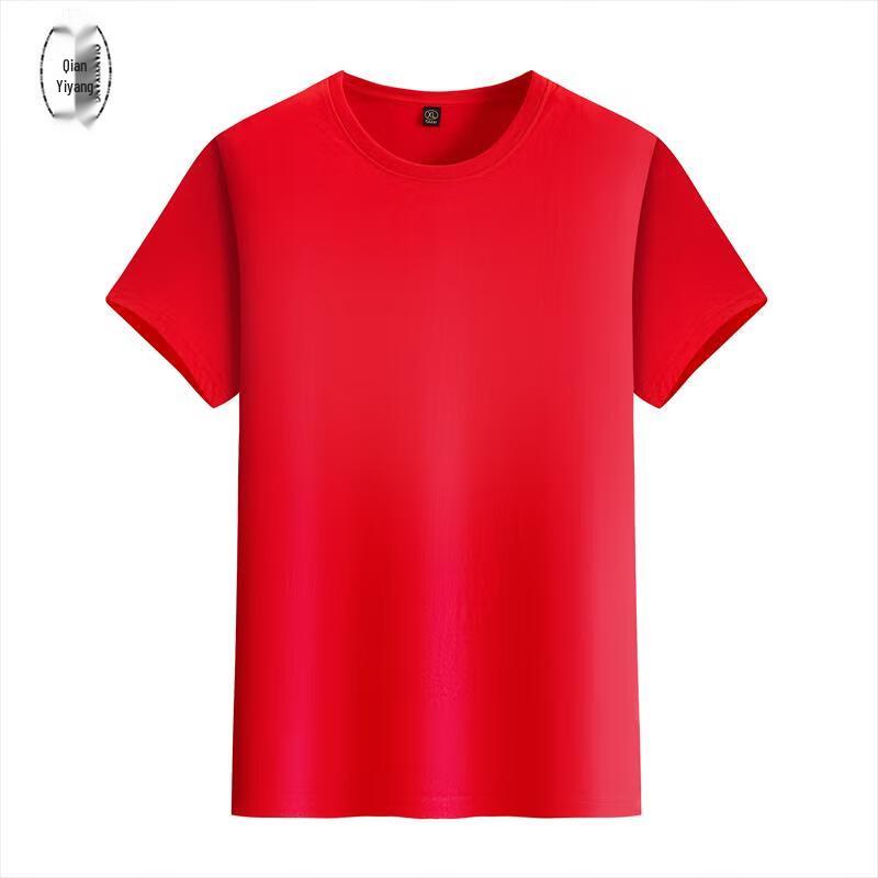 QIANYIYANG Летняя хлопковая командная/промо футболка L
