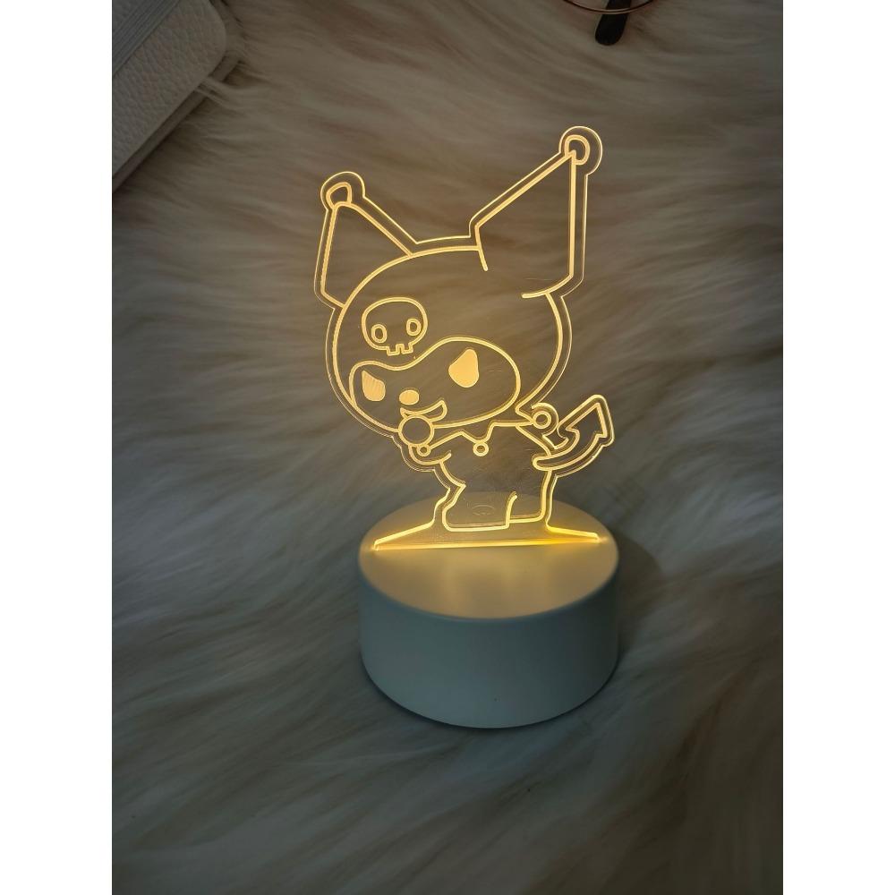 Creative Led Night Light Usb Plug Night Light Monochrome Bedside 3d Night Light