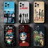 G-Gorillaz Anime Weiche Handyhülle für iPhone 16 16E 17 Air 15 Pro Max 14 Plus 13 Mini 11 12 7 Schwarze Hülle Rückseite