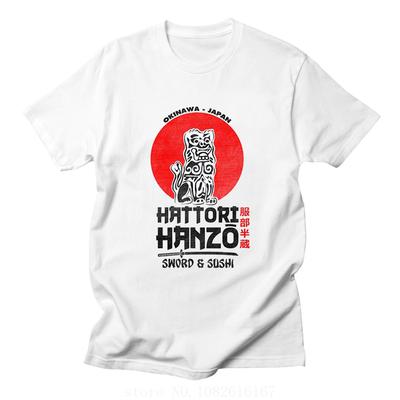 Quentin Tarantino Samurai Okinawa Japan Japansk Film Hattori Hanzo Herr T-shirts COOL Vardagskläder Mode