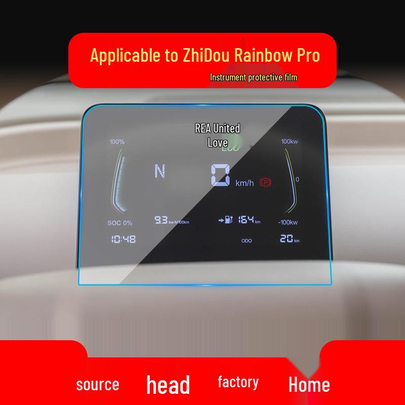 Zhi Dou Rainbow Navigation Screen Protector for 25 Models - Tempered Film for Car Interior Display and Instrument