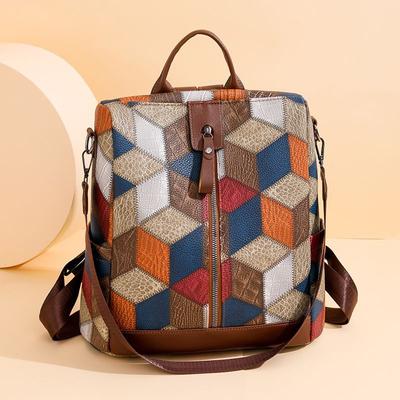 Westal 2023 Nieuwe Vrouwen Backback Vintage Mulit-Kleur Rugzak Voor Laptop Meisje Schooltassen Grote Reistassen voor Vrouwen