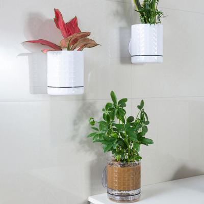 Self Absorbing Wall Hanging Flowerpot Wall Mounted Drainage Holes At The Bottom Hydroponic Green Plants Save Space No-drill