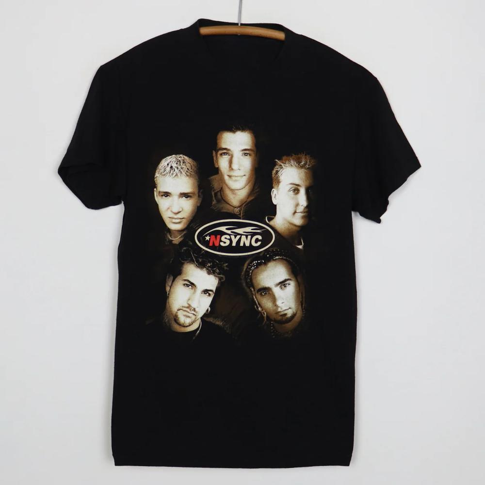 Nsync Members 1999 TShirt Short Sleeve Black Cotton Unisex Size S To 2345xl S