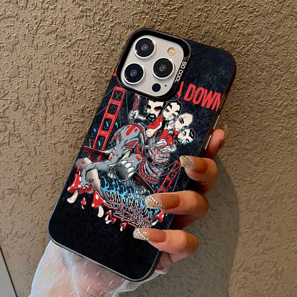 

Metal System Of A Down Band Phone Case For IPhone 17 16 Plus Pro Max 15 14 13 12 11 Matte Colorful Covers iPhone 13 pro
