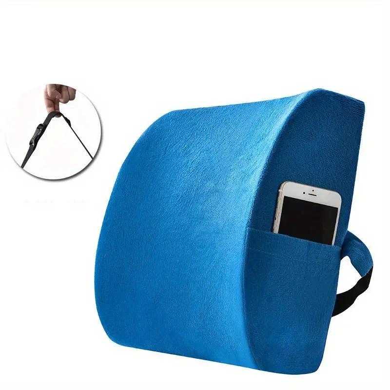 Lumbar Support Cushion Memory Foam Waist Pillow Auto Seat Back Cushion for Car Chair Home Office