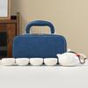Kung Fu Travel Tea Set Ceramic Complete Outdoor Portable Tea Set Gifts One Pot, Two Cups, Four Cups