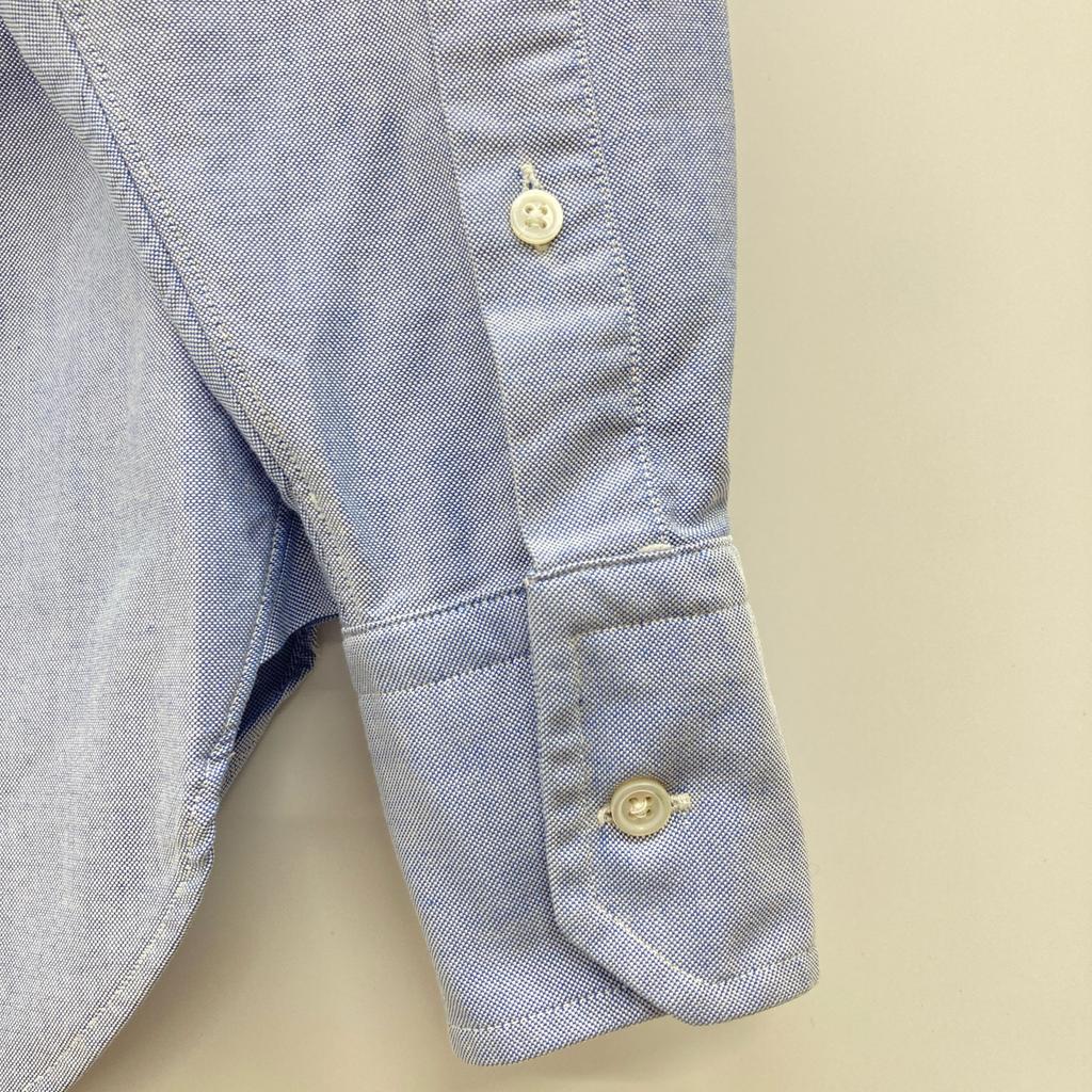 Brooks Brothers x Thom Browne sax blue oxford shirt tops BB0 blueUsed