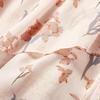 Xiangying Women's Floral Ruffle High-Waist Skirt