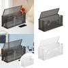 Cable Management Box Holder Protective 2 Open Slots Cords Decorative Cord Storage Caddy for Home Living Room Bedroom