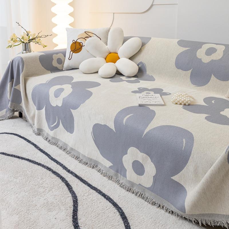Sofa Cover Anti-cat Scratch Sofa Cover Cloth Ins Wind Cover Cloth Full Cover Cloth Nordic Jacquard Sofa Towel Full Cover Cover