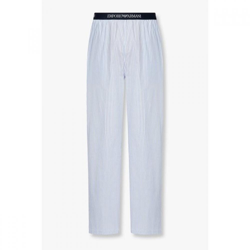 Emporio Armani Мужские эластичные домашние брюки с рисунком 0815332009 XL(110)