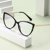 Personality Cat Eye Anti-Blue Light Spring Hinged Glasses Cross-Border Men Women Glasses Shopping Leisure Advanced Frames