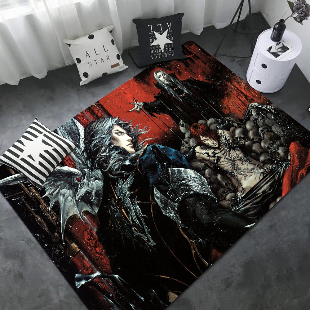 Castlevania Long Rugs Nordic Style Bedroom Living Room Doormat Home Balcony Anti-Slip Toilet Rug