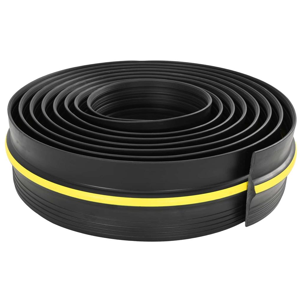 Garage Floor Seal Black and Yellow 12 x 90 mm 1 m