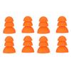 8pcs Silicone Eartips Noise Reduction Replacement Earplugs for Se846 Se535 Se215 and Inner Hole 2.0‑3.5mm Earbud Orange